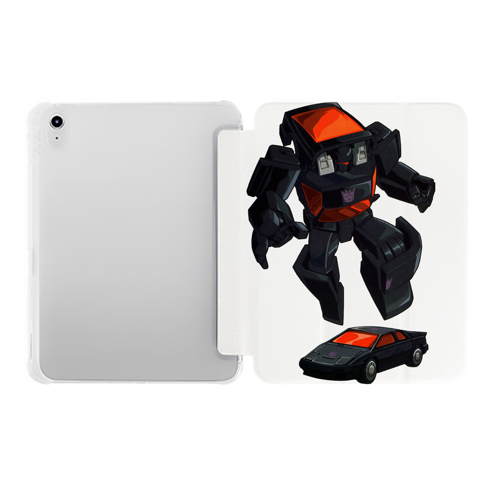 （画像用）  IPad ケース ペン収納付き 三つ折りスタンド PUレザー×シリコン 対応機種9.5/10.5/10.9インチ